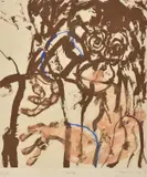 John Olsen, Indah, etching 27/40