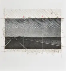 Evening Approach by Tim Storrier, lithograph 36/60, sold May 2016