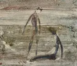 Louis Kahan, Two figures, 1963, monotype