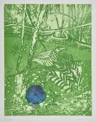 Bush Wren by Clifton Pugh, multiplate etching 18/90, sold May 2016