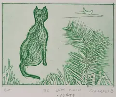 The Cats Moon - Verte by Charles Blackman, etching BAT, sold May 2016