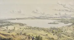 Eugene von Guerard, Lake Illawarra, NSW, lithograph