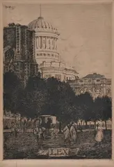 John Shirlow, Lex, 1917, etching 4/50