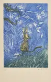 Clifton Pugh, Lesser Bilby, 1989, coloured etching 14/95