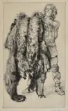 Robert Spencer, The Bear Skin, etching