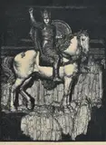 Napier Waller, The Ring, wood cut engraving, from an edition of 18