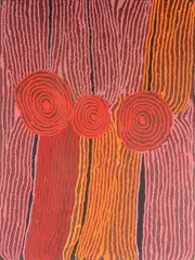 Ningura Napurulla, Rockholes, East of Kiwirrkurra, 2006, acrylic on linen