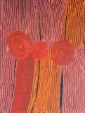 Ningura Napurulla, Rockholes, East of Kiwirrkurra, 2006, acrylic on linen