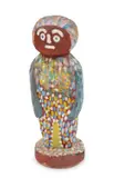 Josie Kunoth Petyarre, Untitled (female figure), acrylic on carved wood