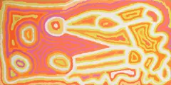 Ningie Nangala, Yakupali, 2001, acrylic on canvas
