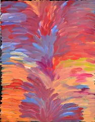 Untitled by Gloria Tamerre Petyarre, acrylic on linen, sold May 2016