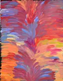 Untitled by Gloria Tamerre Petyarre, acrylic on linen, sold May 2016