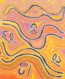 Liddy Napanangka Walker, NGALYIPI JUKURRPA -Snake Vine Dreaming, 2005, acrylic on linen