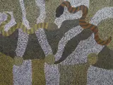 Timmy Payungka Tjapangati, Snake Dreaming, 1987, acrylic on linen