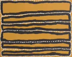 Untitled by Walala Tjapaltjarri, acrylic on canvas, sold May 2016