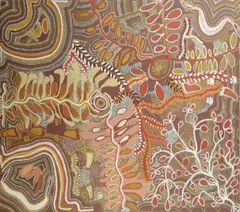 Untitled by Ada Bird Petyarre, acrylic on canvas, sold May 2016