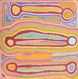 Judy Watson Napangardi, Untitled, acrylic on linen
