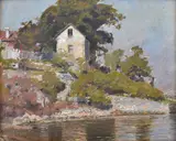 Percy Lindsay, House by the Harbour