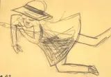 Schoolgirl by Charles Blackman, 1953, pencil on paper, sold Sep 2016
