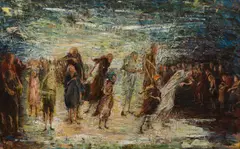 The Spectres by Vic O'connor, oil on board, sold Sep 2016