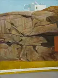 Bryan Westwood, Cliff Face With White Building