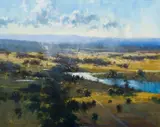 Herman Pekel, Yarra Glen From Skyline Road, oil on canvas