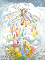 Ainslie Roberts, The Kosciusko Bogong Moth, oil on board