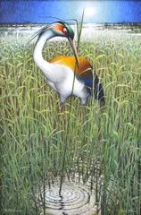 Ainslie Roberts, The Reed Maker, oil on board
