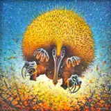 Ainslie Roberts, The Dancing Echidna, oil on board