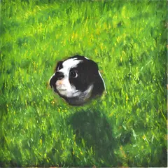 Untitled #898 by Louise Hearman, 2002, oil on board, sold Sep 2016