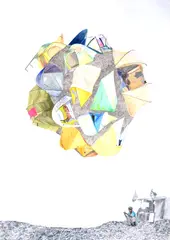 Untitled by Michelle Ussher, pencil and watercolour on paper, offered Sep 2016