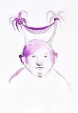 Paloma Varga Weisz, Palmtreeman in Pink, 2005, watercolour and pencil on paper