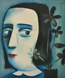 Night Flowers by Charles Blackman, c.1964, oil on canvas, sold Jun 2016