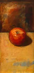 Apple by Geoffrey Proud, oil on canvas, sold Jun 2016