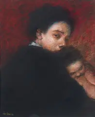 Judy Drew, Mother and Child, 2006, pastel on paper