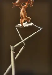 Sam Leach, The Lift, 2009, oil on linen