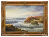 John Dollery, BREAKING WAVES, oil on canvas