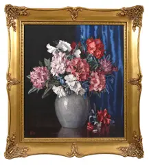 Allan Thomas Bernaldo, STILL LIFE WITH FLOWERS, watercolour