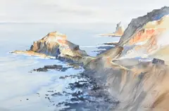 Robert T. Miller, COASTAL VIEW, watercolour