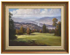 Charles Bock, OLINDA GOLF COURSE, oil on board