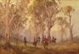John Tiplady, HUNT AT SPRINGTON, S.A, oil on canvas