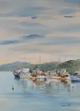 Robert T. Miller, AT EDEN, NSW, watercolour