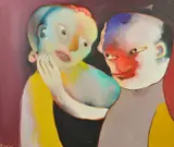 Anne Hall, Man and Woman, 1967, oil on canvas
