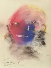 Tear Drop by Anne Hall, 1967, pastel on paper, sold Mar 2016