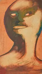 Portrait Studies by Anne Hall, oil on composition board (7), sold Mar 2016