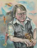 Anne Hall, John Perceval with Owl