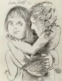 Anne Hall, Seated Nude Embrace