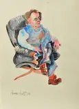 Anne Hall, (Possibly) John Perceval in Chair