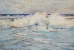 Sydney Mortimer Laurence Rba, BREAKING WAVES, WATERCOLOUR (FOXING)