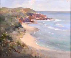 Raymond Wallis, MORNING AT FLINDERS, OIL ON CANVAS